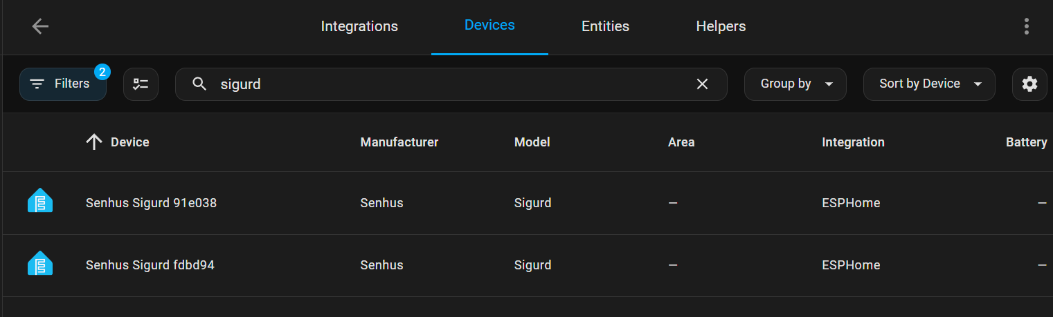Device controls